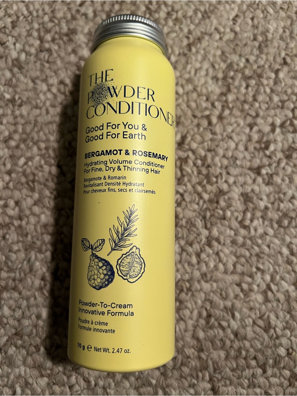 The Powder Conditioner Bergamot & Rosemary Hydrating Volume Conditioner -